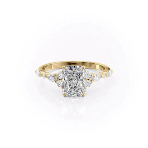 The Kristen Set With A 2 Carat Radiant Lab Diamond