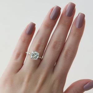 The Lindsey Set With A Cushion Moissanite
