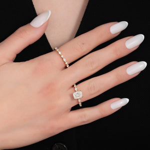The Lindsey Set With A 2 Carat Cushion Lab Diamond