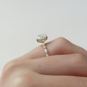 The Lindsey Set With A Cushion Moissanite