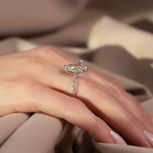 The Lindsey Set With A 2.5 Carat Marquise Lab Diamond