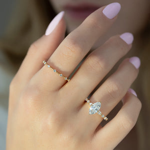 The Lindsey Set With A 2 Carat Marquise Lab Diamond