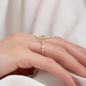 The Lindsey Set With A 2 Carat Marquise Lab Diamond