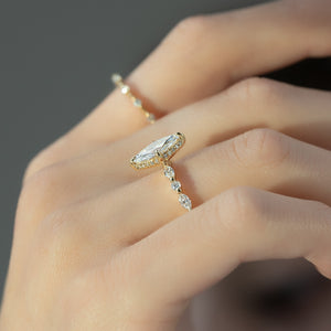 The Lindsey Set With A 2 Carat Marquise Lab Diamond