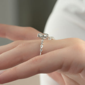 The Lindsey Set With A 2 Carat Oval Lab Diamond