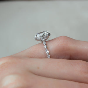 The Lindsey Set With A Oval Moissanite