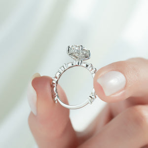 The Lindsey Set With A 2 Carat Oval Lab Diamond