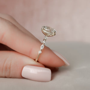The Lindsey Set With A 2.5 Carat Oval Lab Diamond