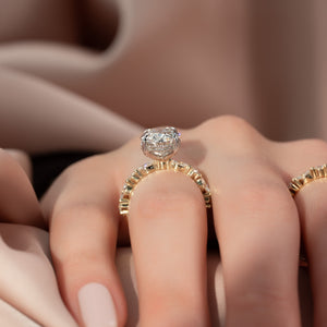 The Lindsey Set With A 2.5 Carat Oval Lab Diamond