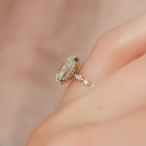 The Lindsey Set With A 2.5 Carat Oval Lab Diamond