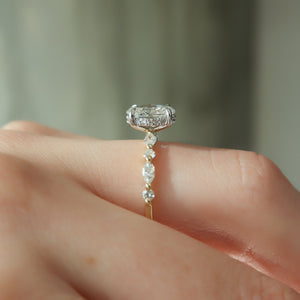 The Lindsey Set With A 2.5 Carat Oval Lab Diamond