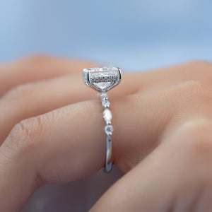 The Lindsey Set With A Princess Moissanite