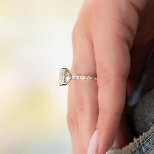 The Lindsey Set With A Princess Moissanite