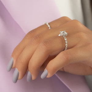 The Lindsey Set With A Princess Moissanite