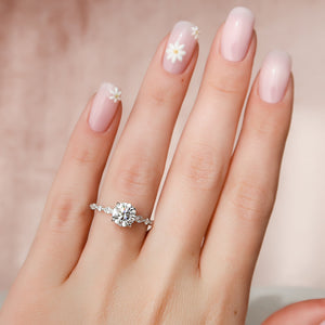 The Lindsey Set With A 3 Carat Round Lab Diamond