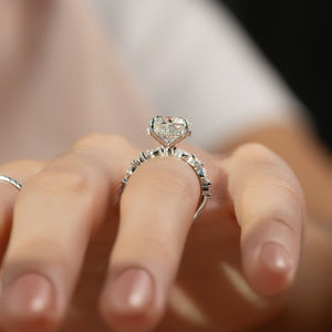 The Lindsey Set With A 3 Carat Round Lab Diamond