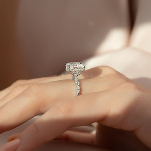 The Lindsey Set With A 3 Carat Round Lab Diamond