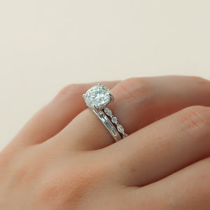 The Lindsey Set With A 3 Carat Round Lab Diamond