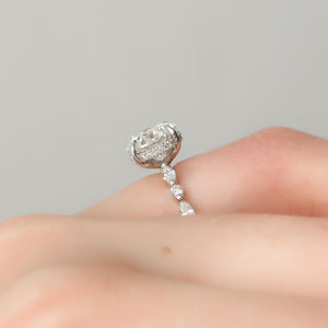 The Lindsey Set With A 3 Carat Round Lab Diamond