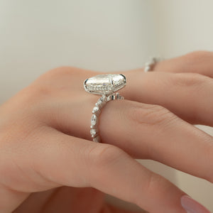 The Lindsey Set With A 3 Carat Radiant Lab Diamond