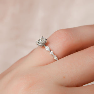The Lindsey Set With A 3 Carat Radiant Lab Diamond
