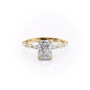 The Lindsey Set With A 1 Carat Radiant Moissanite