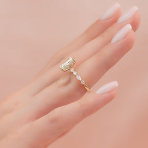The Lindsey Set With A 2.5 Carat Radiant Lab Diamond