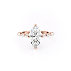 The Lindsey Set With A 2 Carat Marquise Moissanite
