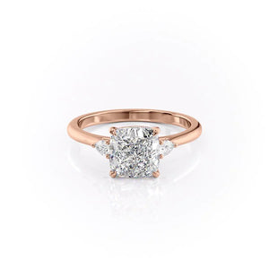 The Pears Liv Set With A 2.5 Carat Cushion Moissanite