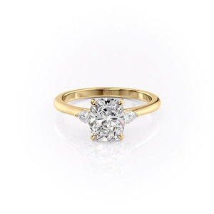 The Pears Liv Set With A 1 Carat Elongated Cushion Lab Diamond