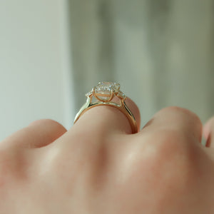 The Pears Liv Set With A 1 Carat Emerald Lab Diamond