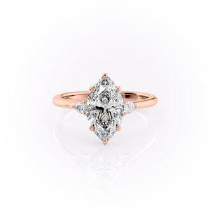 The Pears Liv Set With A 4.5 Carat Marquise Moissanite