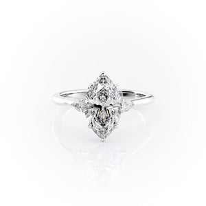 The Pears Liv Set With A 2 Carat Marquise Lab Diamond