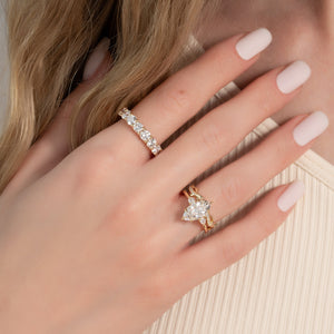 The Pears Liv Set With A Marquise Moissanite