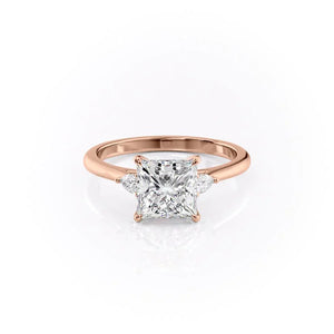 The Pears Liv Set With A 3.5 Carat Princess Moissanite