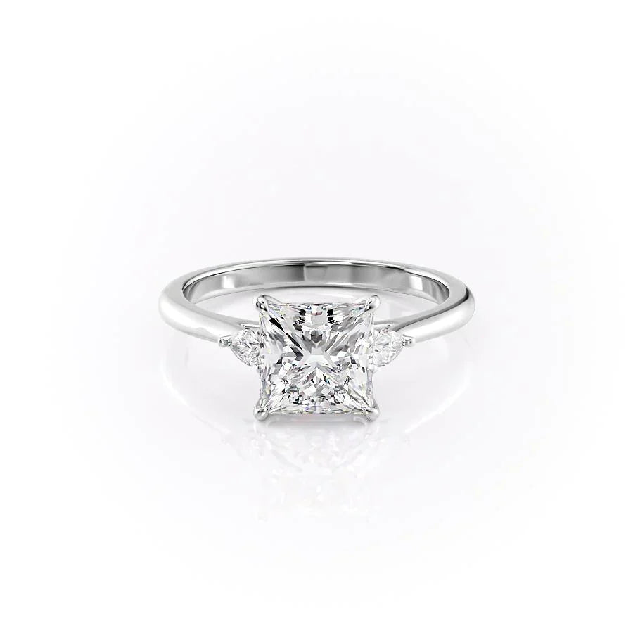 The Pears Liv Set With A 1.5 Carat Princess Moissanite