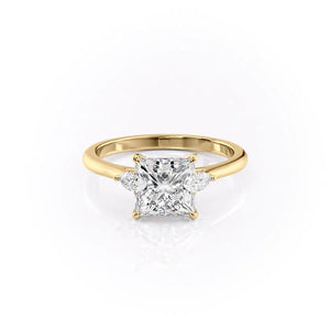 The Pears Liv Set With A 2 Carat Princess Lab Diamond