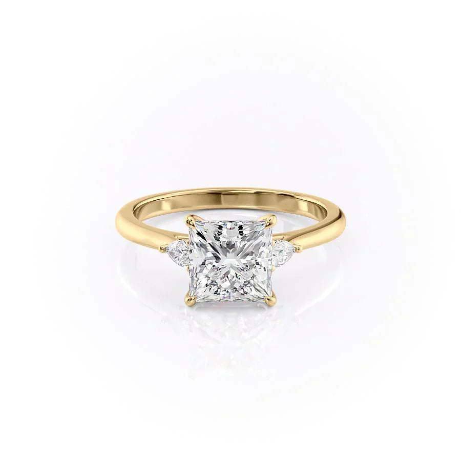 The Pears Liv Set With A 1.5 Carat Princess Moissanite