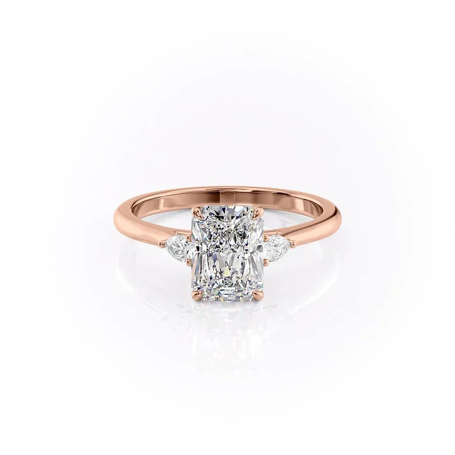 The Pears Liv Set With A 3 Carat Radiant Lab Diamond