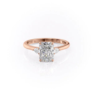 The Pears Liv Set With A Radiant Moissanite