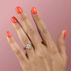 The Pears Liv Set With A 2.5 Carat Radiant Moissanite