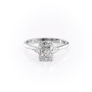 The Pears Liv Set With A 4.5 Carat Radiant Moissanite