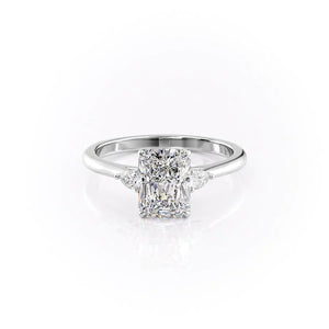 The Pears Liv Set With A Radiant Moissanite
