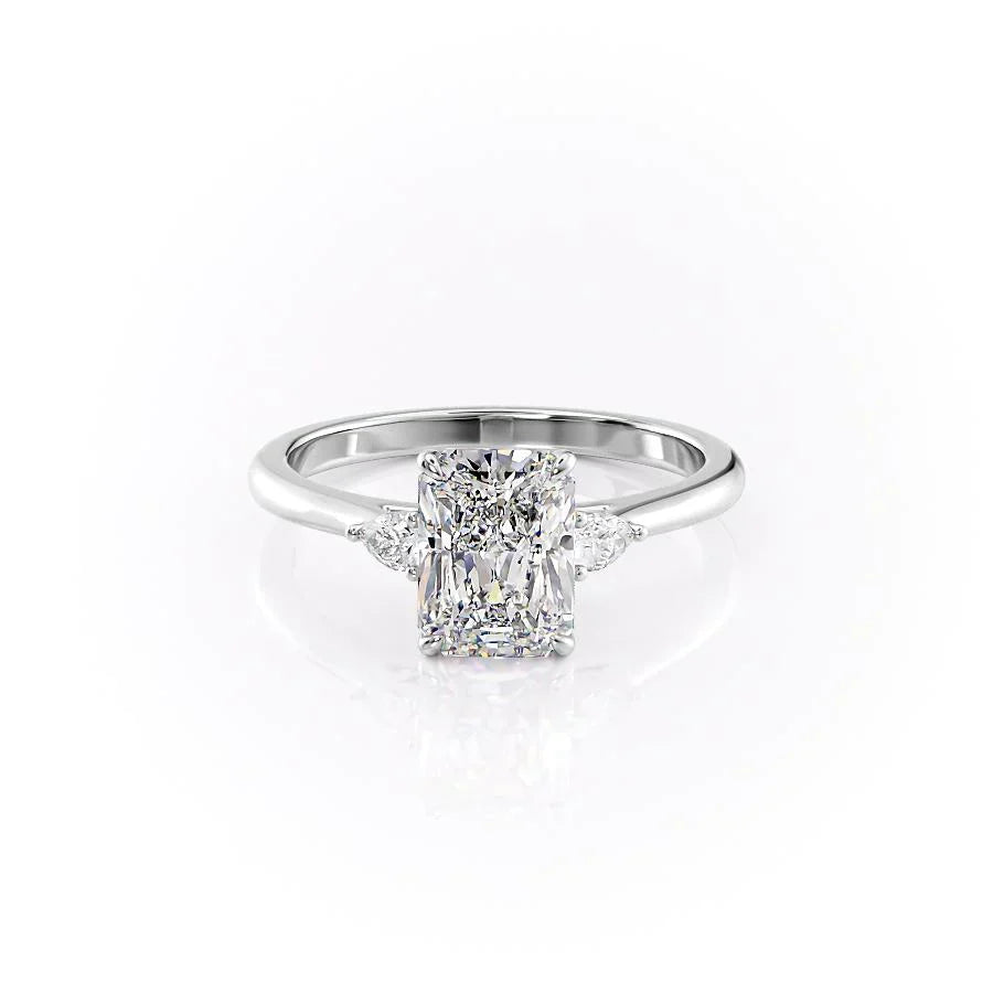 The Pears Liv Set With A 3.5 Carat Radiant Moissanite