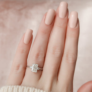 The Pears Liv Set With A 1.5 Carat Radiant Lab Diamond