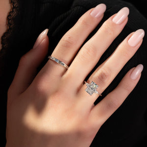 The Pears Liv Set With A 1.5 Carat Radiant Lab Diamond