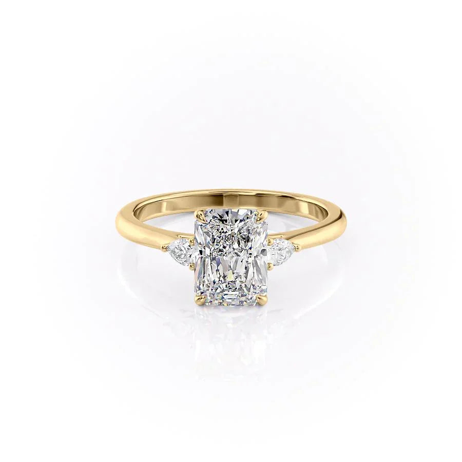 The Pears Liv Set With A 3 Carat Radiant Lab Diamond