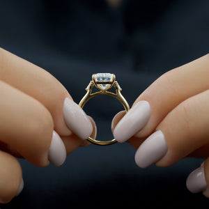 The Pears Liv Set With A 3 Carat Radiant Lab Diamond