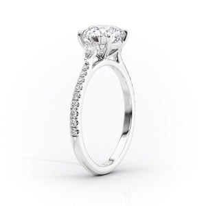 The Pave Pears Liv Set With A 2 Carat Pear Lab Diamond