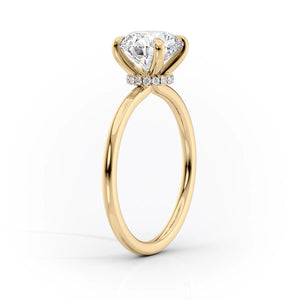 The Nelly Set With A 2.5 Carat Round Moissanite